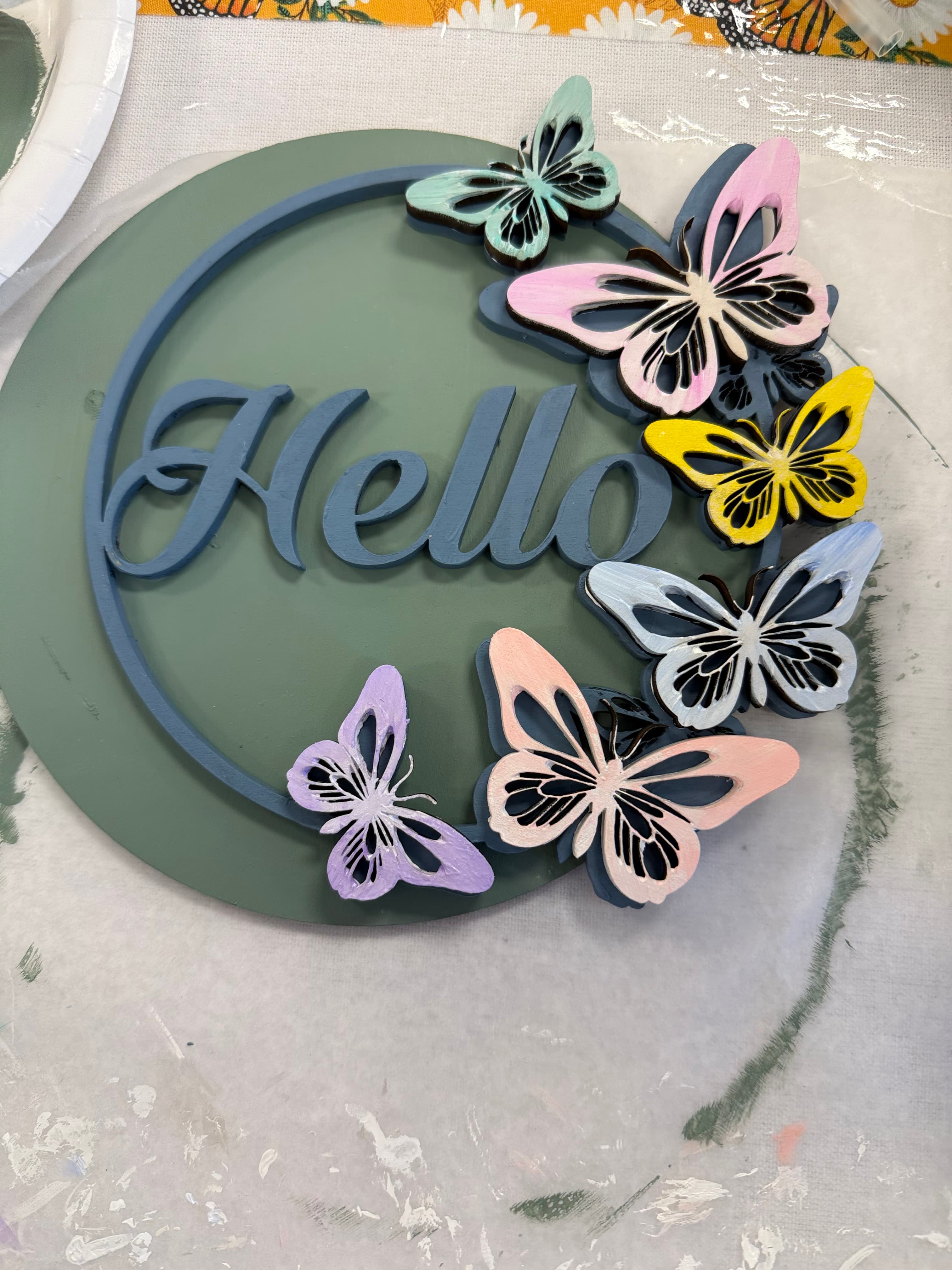 Wood and Canvas Painting